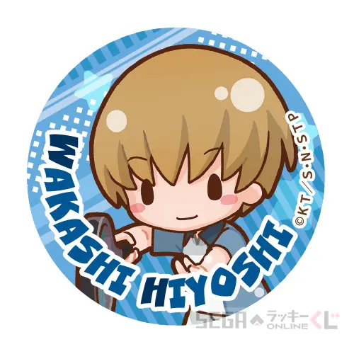E賞-9 缶バッジ 日吉 若(デフォルメ)（約7cm）