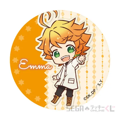 C賞-1 缶バッジ エマ A（約8cm）