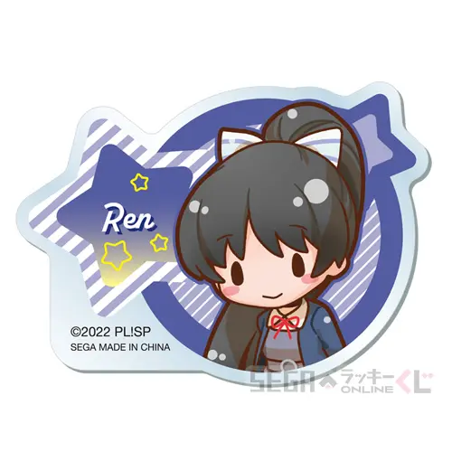 E賞-5 アクリルクリップ “葉月 恋”[約7×5cm]