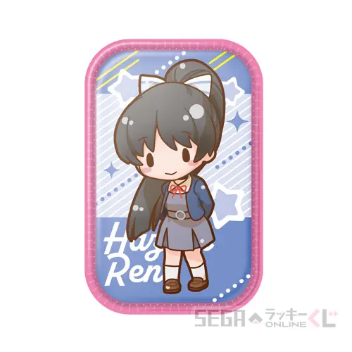 F賞-5 ふわふわバッジ “葉月 恋”[約4.5×7cm]