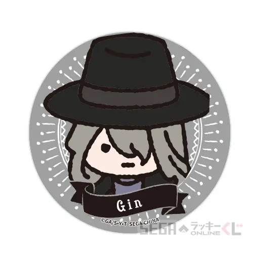 E賞-6 缶バッジ ジン[約7㎝]