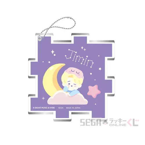 E賞-5 パズル型アクリルキーホルダー “Ｊｉｍｉｎ”[約6×6cm]