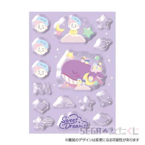F賞-1 ステッカーセット “ＲＭ”[台紙サイズ　A6]
