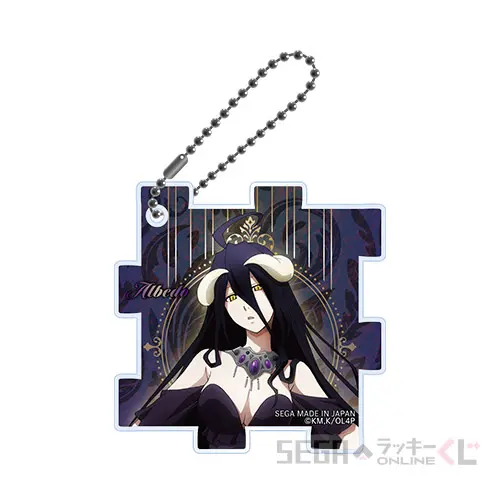 D賞-4 アクリルパズルキーホルダー （アルベドC）[約6×6cm]