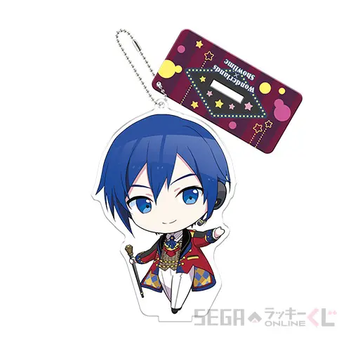 D賞-16 アクリルスタンドキーチェーン “ワンダーランドのセカイのKAITO”[全長約8×10cm]