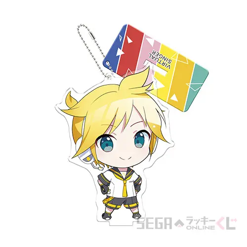 D賞-3 アクリルスタンドキーチェーン “鏡音レン”[全長約8×10cm]