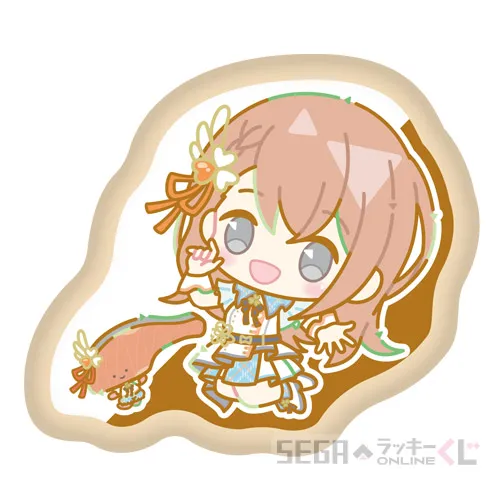 D賞-11 ふわふわバッジ 花里 みのり [全長約7cm]