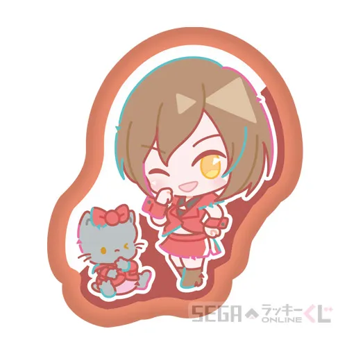 D賞-5 ふわふわバッジ MEIKO [全長約7cm]