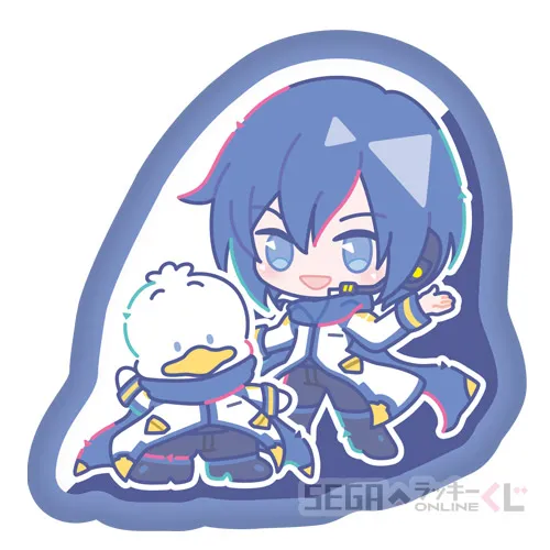 D賞-6 ふわふわバッジ KAITO [全長約7cm]