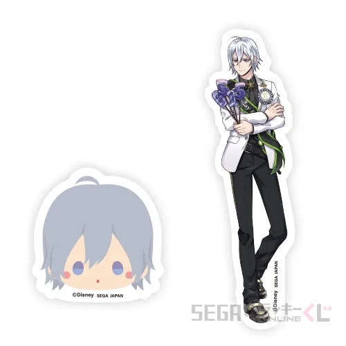 F賞-9 ステッカーセット シルバー [大:約9-11×4cm 小:約5×5cm]