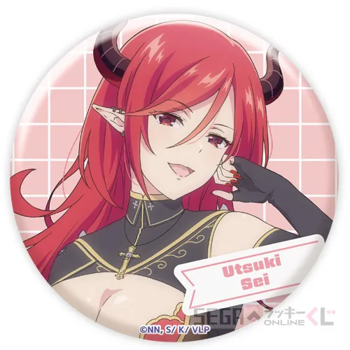 E賞-6 缶バッジ 宇月 聖 [直径 約7.5cm]