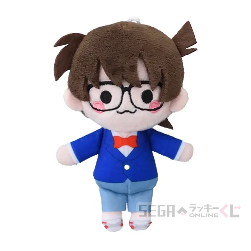 E賞-1 ぬいぐるみマスコット 江戸川コナン [約11×6.5cm]