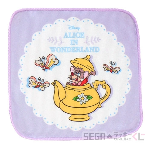 E賞-4 いろいろアートハンドタオル ふしぎの国のアリス [約20cm×20cm]