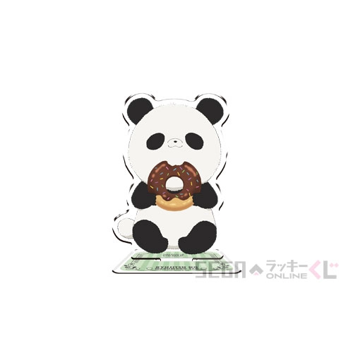 C賞-5 アクリルスタンド パンダ [本体：約W4.9cm～6.9cm×H6.7cm～14.8cm　台座：約W4.5cm～5cm×D4cm]