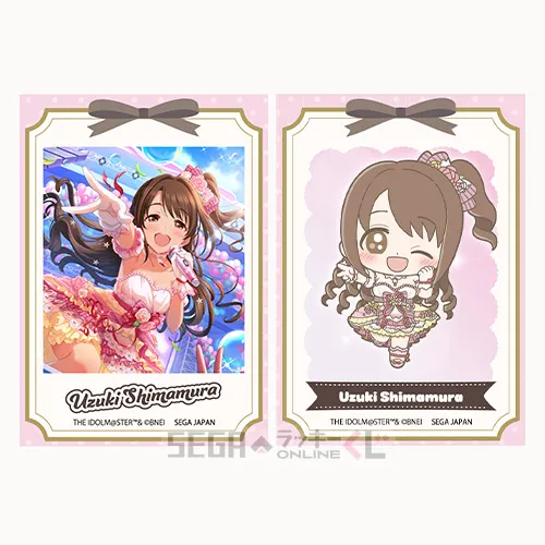 F賞-1 カードセット 島村卯月 全長約8.5cm