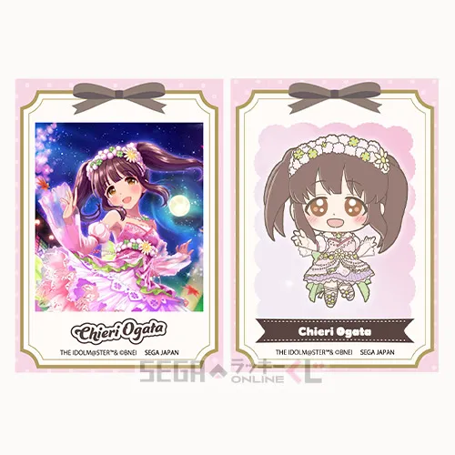 F賞-3 カードセット 緒方智絵里 全長約8.5cm