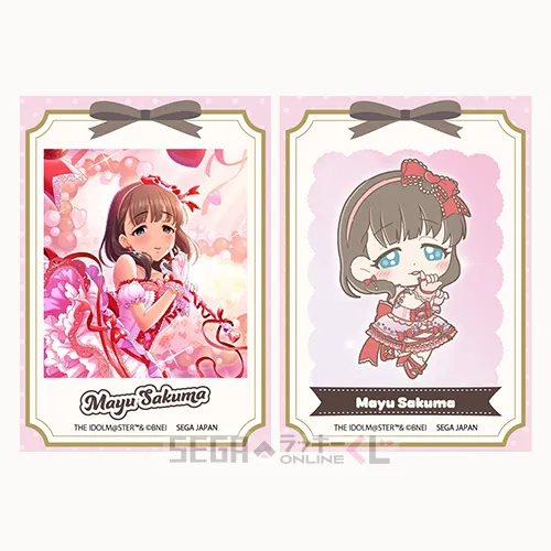F賞-6 カードセット 佐久間まゆ 全長約8.5cm