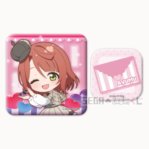 F賞-2 缶バッジセット 上原 歩夢 全長約3～5.5cm