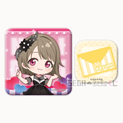 F賞-3 缶バッジセット 中須 かすみ 全長約3～5.5cm