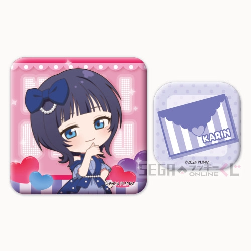 F賞-5 缶バッジセット 朝香 果林 全長約3～5.5cm