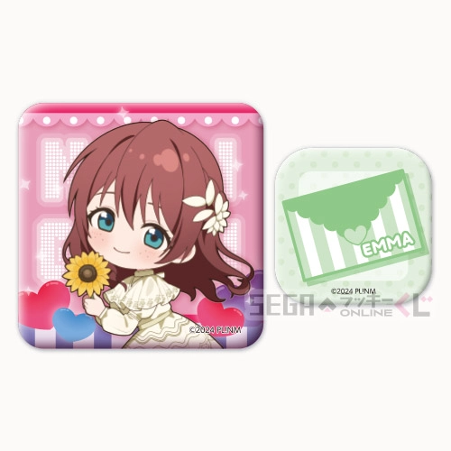 F賞-9 缶バッジセット エマ・ヴェルデ 全長約3～5.5cm
