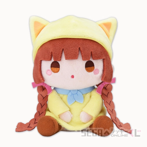B賞-4 おすわりぬいぐるみ ククリ（ニコピョン族） 全長約13cm
