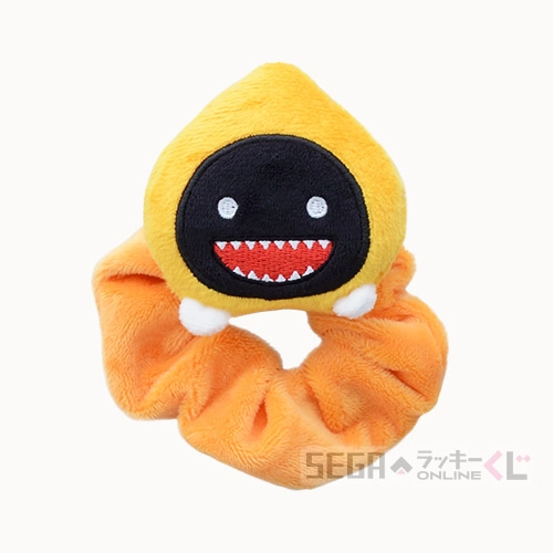 C賞-9 マスコット付シュシュ 黒子 全長約6.5cm