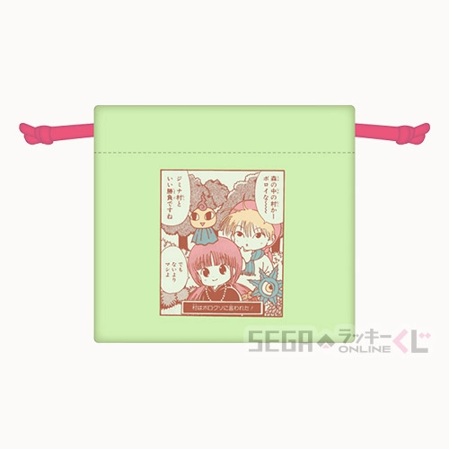 D賞-2 ミニ巾着 デザインB 全長約11cm