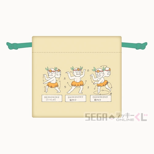 D賞-5 ミニ巾着 デザインE 全長約11cm