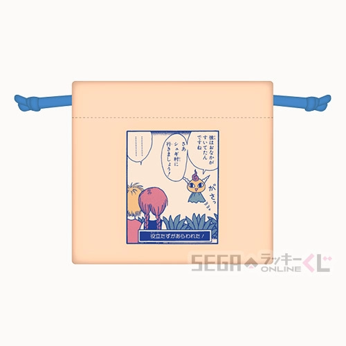 D賞-8 ミニ巾着 デザインH 全長約11cm