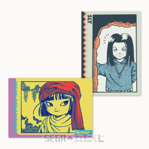 E賞-7 カードセット ルンルン＆スライ 全長約8.5cm