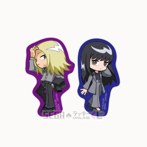 F賞-10 ステッカーセット 神々廻＆大佛 GLITCH GUM GUM 全長約8～9cm