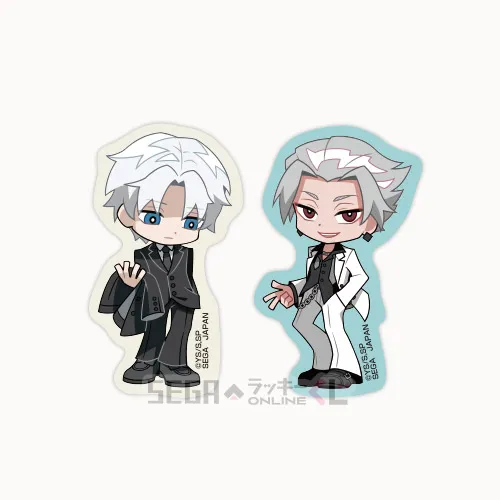 F賞-12 ステッカーセット X（スラー）＆楽 GLITCH GUM GUM 全長約8～9cm