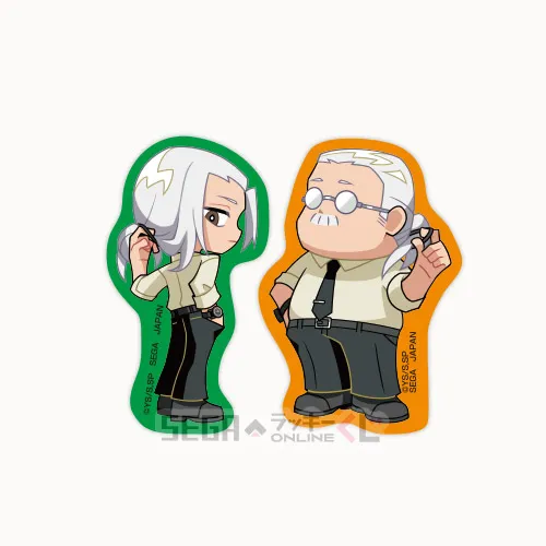F賞-8 ステッカーセット 坂本 太郎 GLITCH GUM GUM 全長約8～9cm