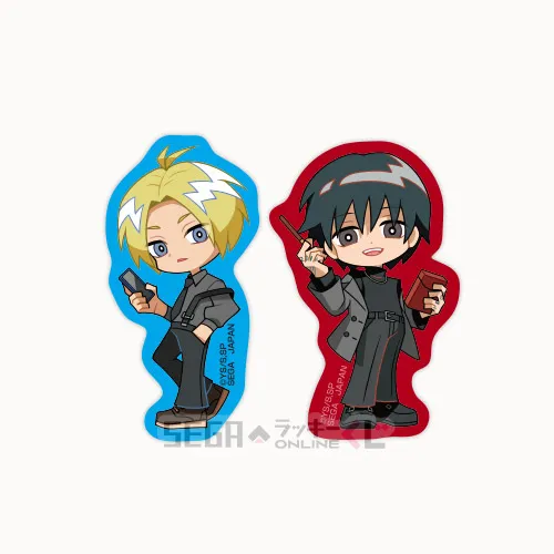 F賞-9 ステッカーセット 朝倉 シン＆南雲 GLITCH GUM GUM 全長約8～9cm