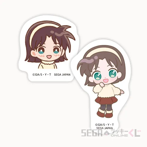 G賞-5 ステッカーセット 吉田歩美 全長約3.5~6.5cm