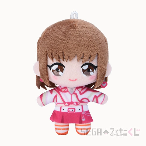 C賞-2 ぬいぐるみマスコット ラブ(レトロプリーツ) 全長約10～11.5cm