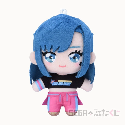 C賞-4 ぬいぐるみマスコット ベリー(ピチッと黒T) 全長約10～11.5cm