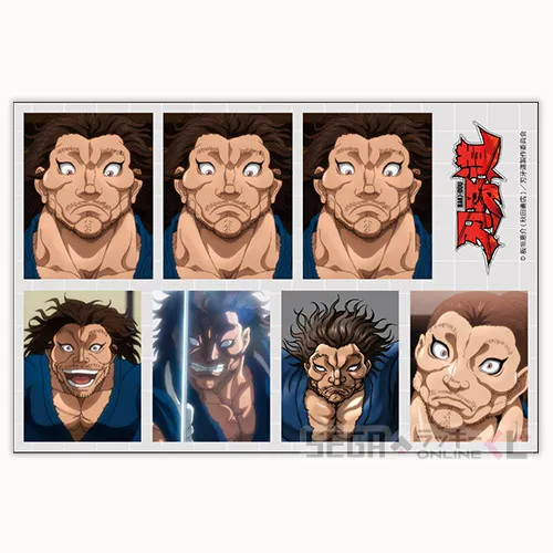 E賞-3 証明写真風ステッカー 宮本武蔵 全長約15cm