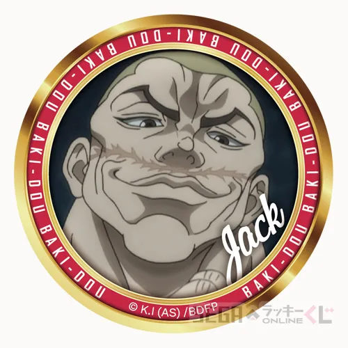 G賞-10 缶バッジ ジャック・ハンマー 全長約7.5cm