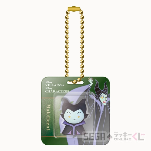 D賞-5 ブリスターフィギュアチャーム マレフィセント 全長約5cm