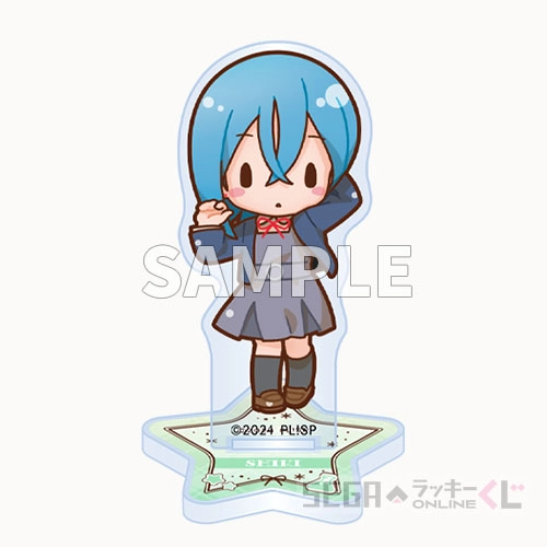 C賞-8 ふわぷち　アクリルスタンド 若菜 四季 約6cm