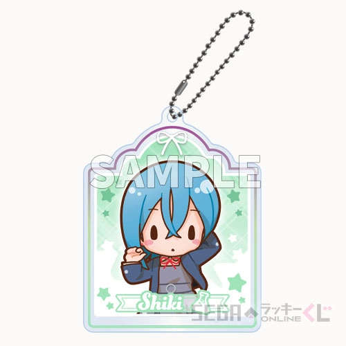 D賞-8 ふわぷち　アクリルキーホルダー 若菜 四季 約8cm